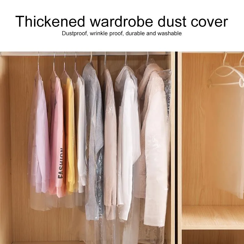 100 Disposable Dust Bags | 60x120cm | Thick PE Material | Transparent