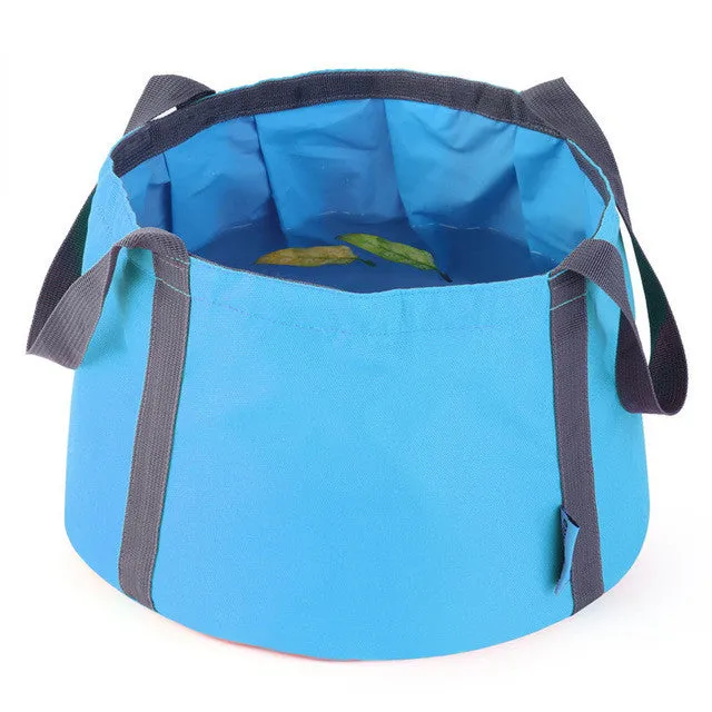 10L Portable Outdoor Travel Foldable Folding Camping Washbasin Basin Bucket Bowl Sink Washing Bag Water bucket free shipping