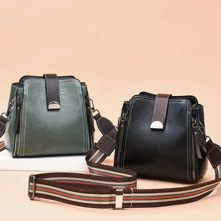 2022 New Arrival Fashion All-match Korean Soft Leather Shoulder Messenger Bag