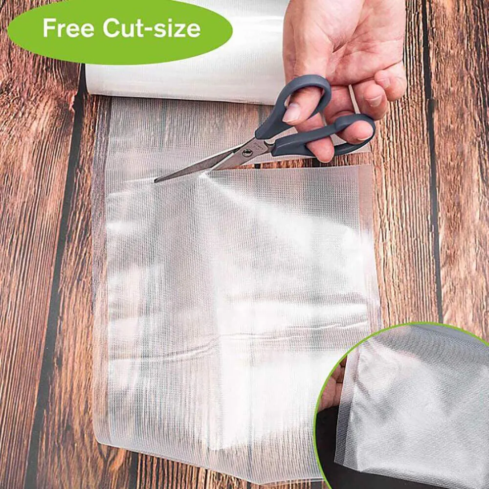 2ROLLS 30CM Vacuum Sealer Bags Rolls | Vacuum Food Saver | Storage Seal | 15M