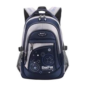 ABage Girl's School Backpack Casual Printed Bookbag Schoolbag Student Backpacks, Royal Blue