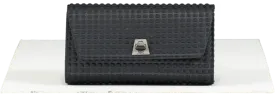 Akris Black Mini Anouk Clutch In Techno One Size