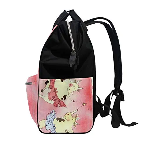 Backpack Ballet Couple Cows Mens Laptop Backpacks Shoulder Hiking Daypack