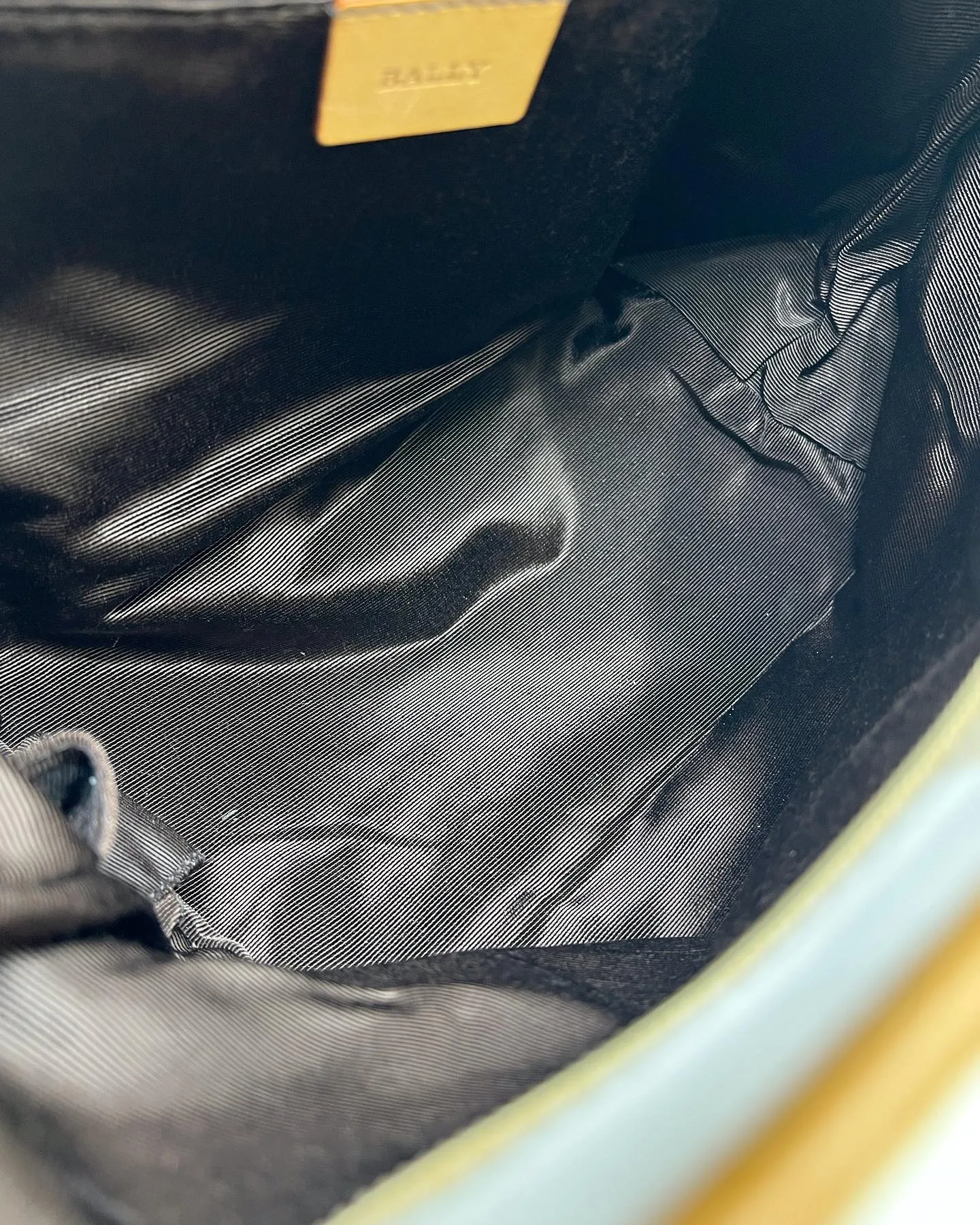 BALLY CABANA CANVAS LEATHER TOTE BAG