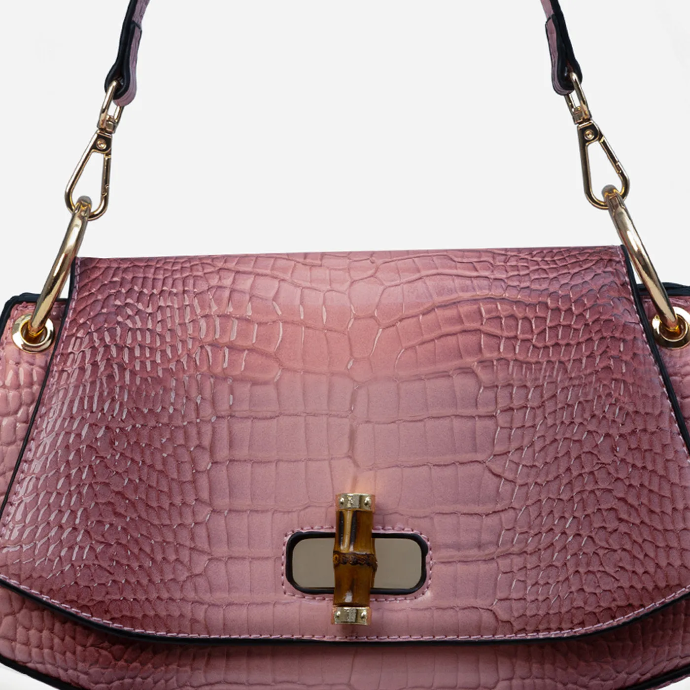 Bamboo Croc Shoulder Gerald Bags