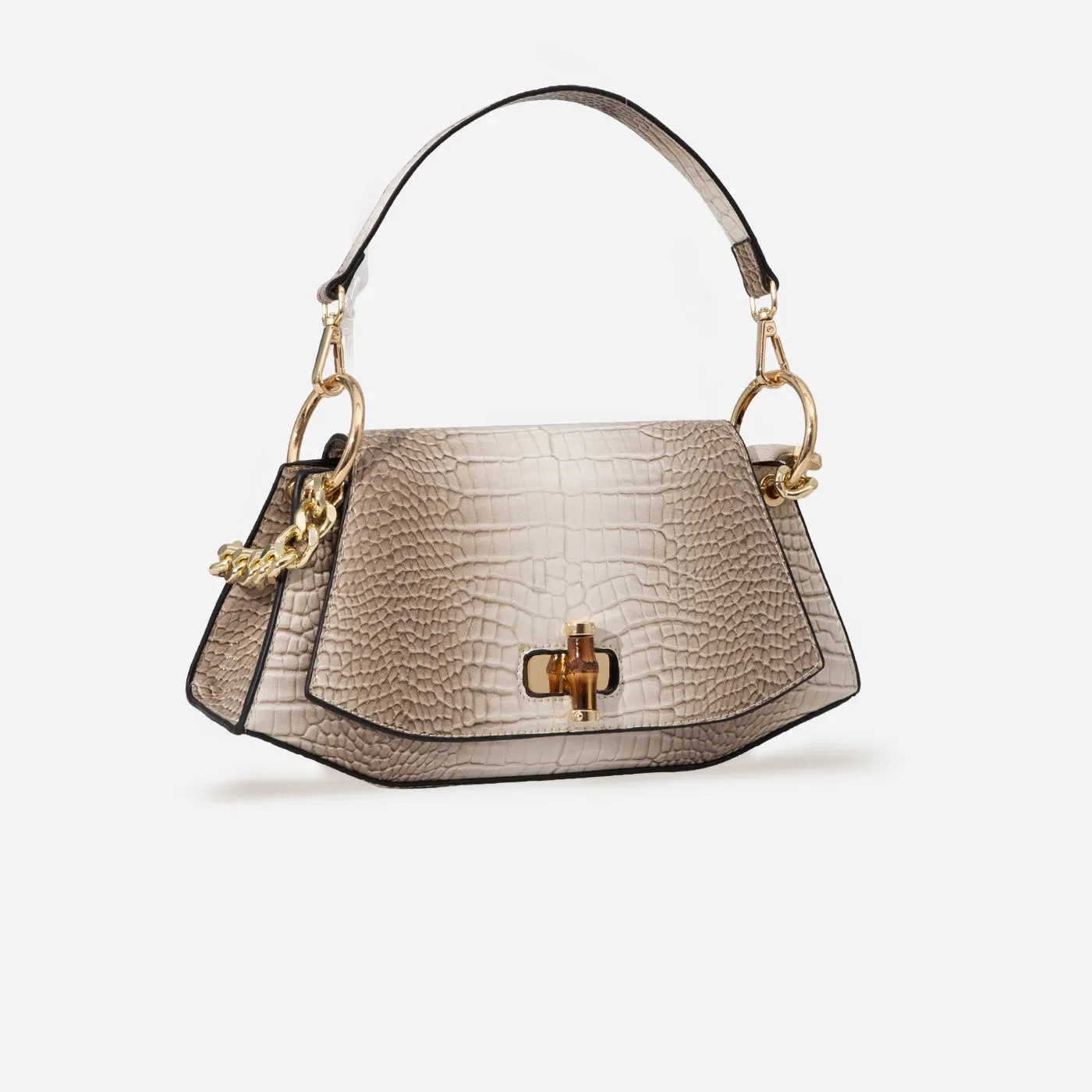 Bamboo Croc Shoulder Gerald Bags