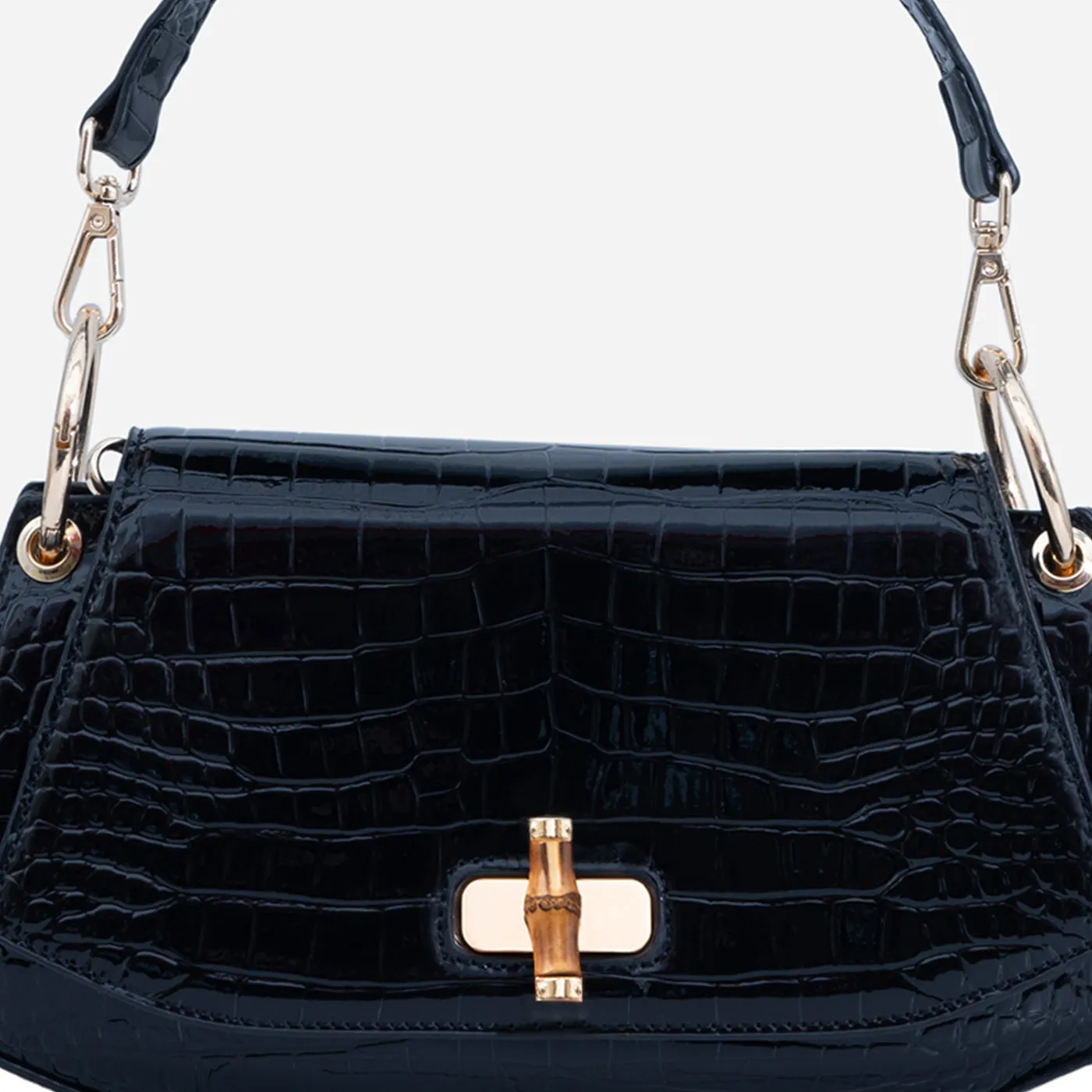 Bamboo Croc Shoulder Gerald Bags