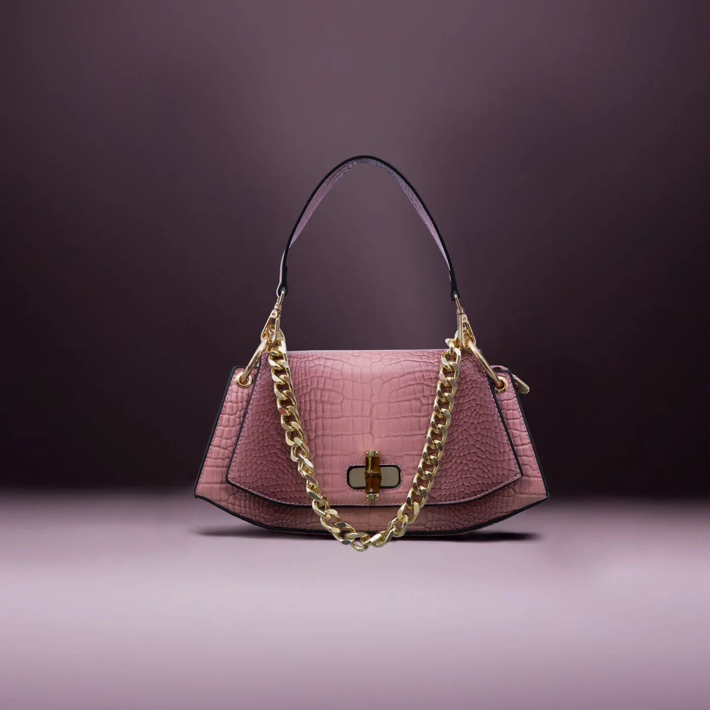 Bamboo Croc Shoulder Gerald Bags