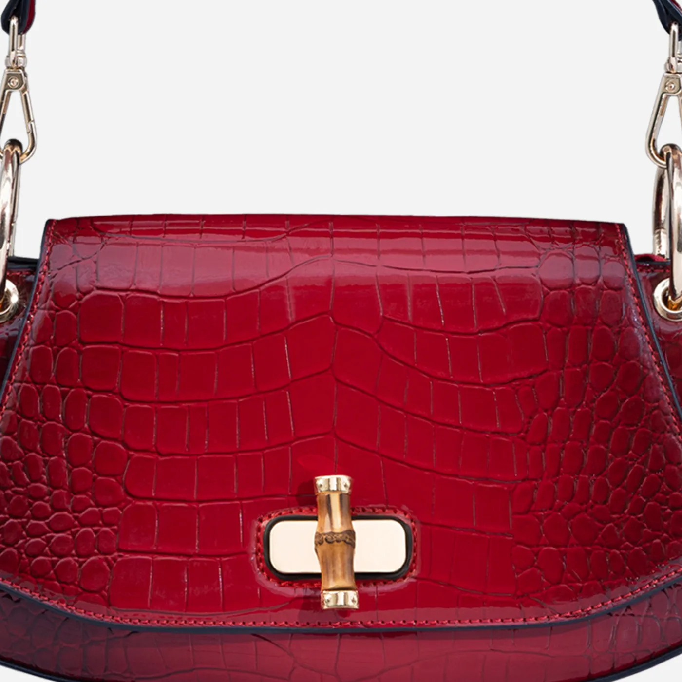 Bamboo Croc Shoulder Gerald Bags