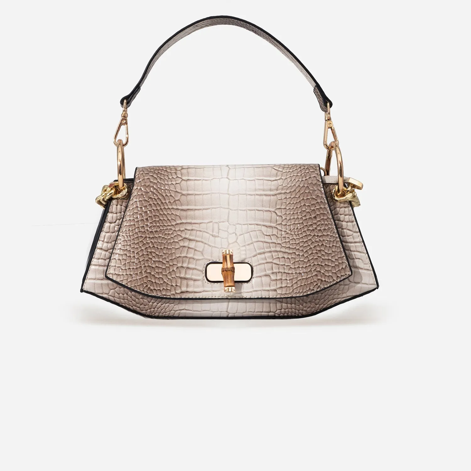 Bamboo Croc Shoulder Gerald Bags