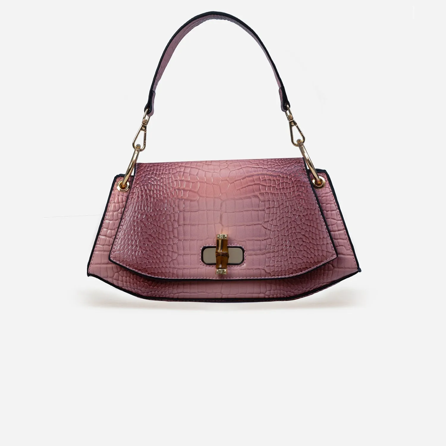 Bamboo Croc Shoulder Gerald Bags