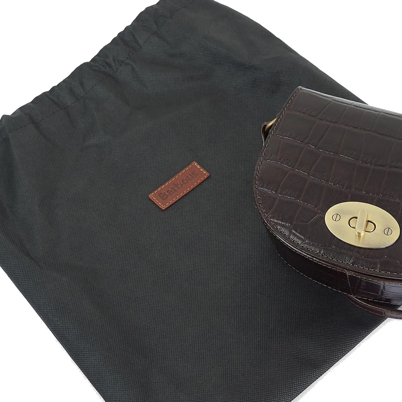 Barbour Eilein Saddle Bag Black Cherry