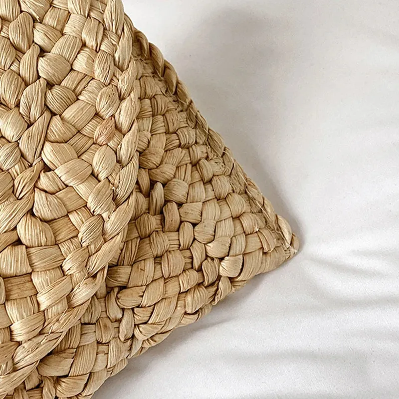 Beach-Inspired Summer Chic Woven Straw Clutch Handbags