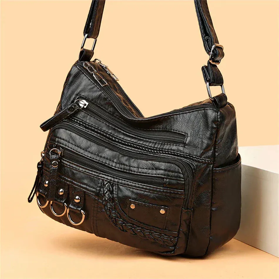 Claudia | Vintage Charm Soft Zip Bag