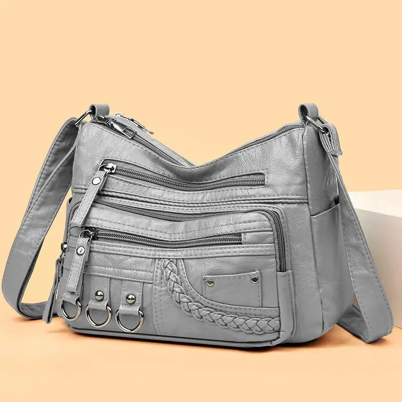Claudia | Vintage Charm Soft Zip Bag