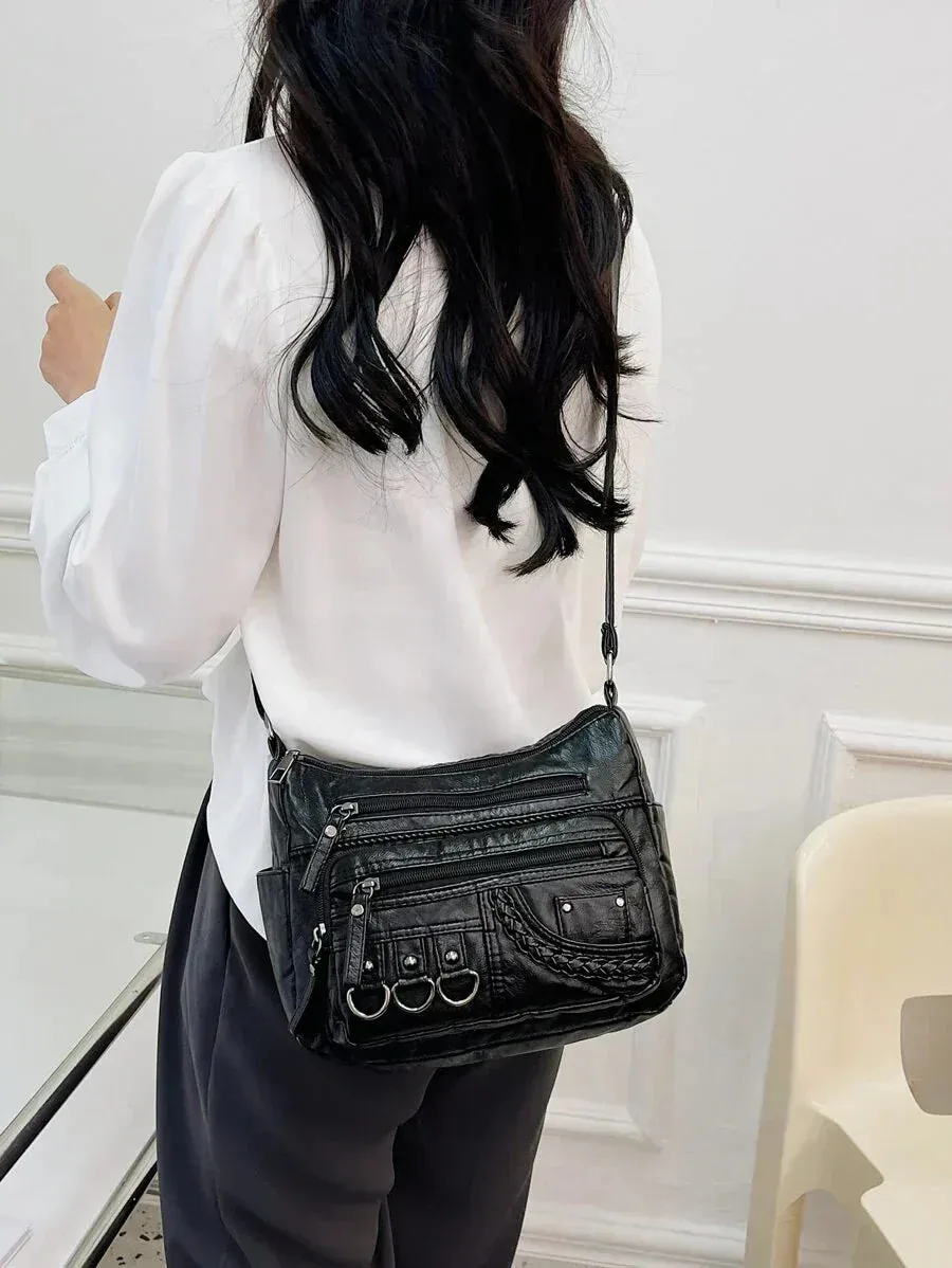 Claudia | Vintage Charm Soft Zip Bag