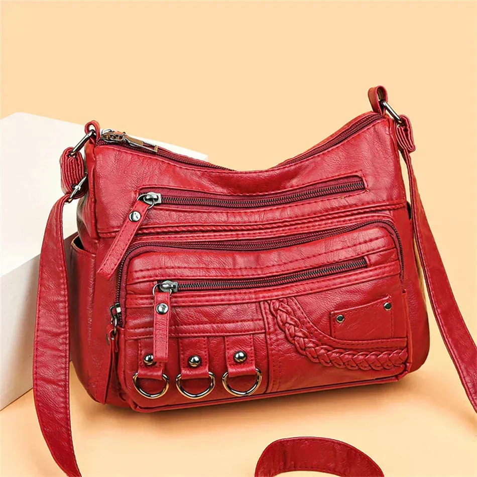 Claudia | Vintage Charm Soft Zip Bag