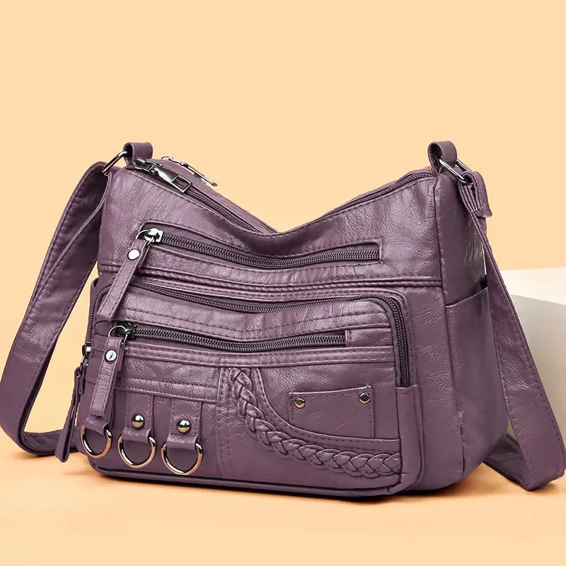 Claudia | Vintage Charm Soft Zip Bag