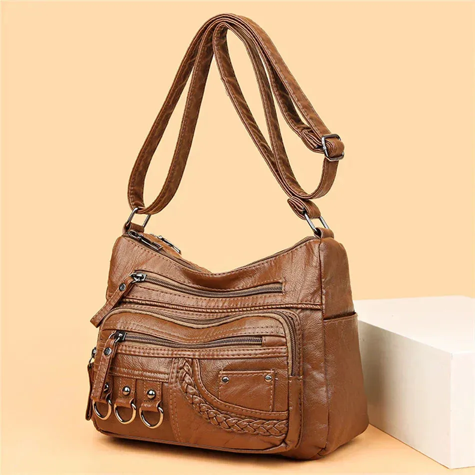 Claudia | Vintage Charm Soft Zip Bag