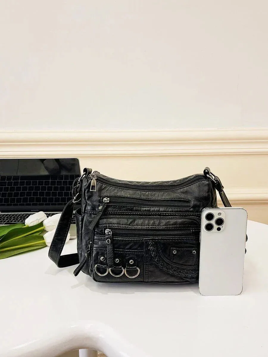 Claudia | Vintage Charm Soft Zip Bag