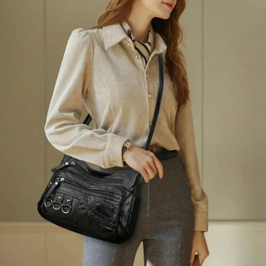 Claudia | Vintage Charm Soft Zip Bag