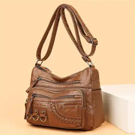 Claudia | Vintage Charm Soft Zip Bag