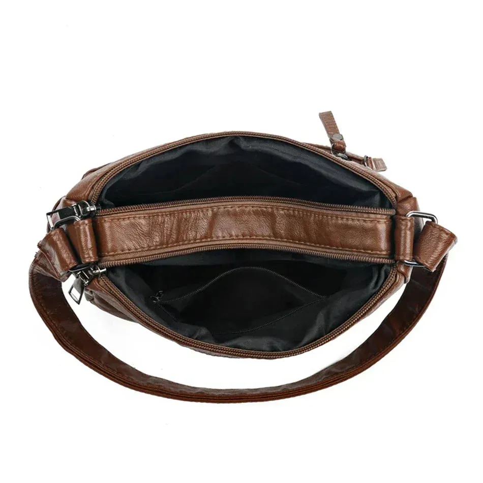 Claudia | Vintage Charm Soft Zip Bag