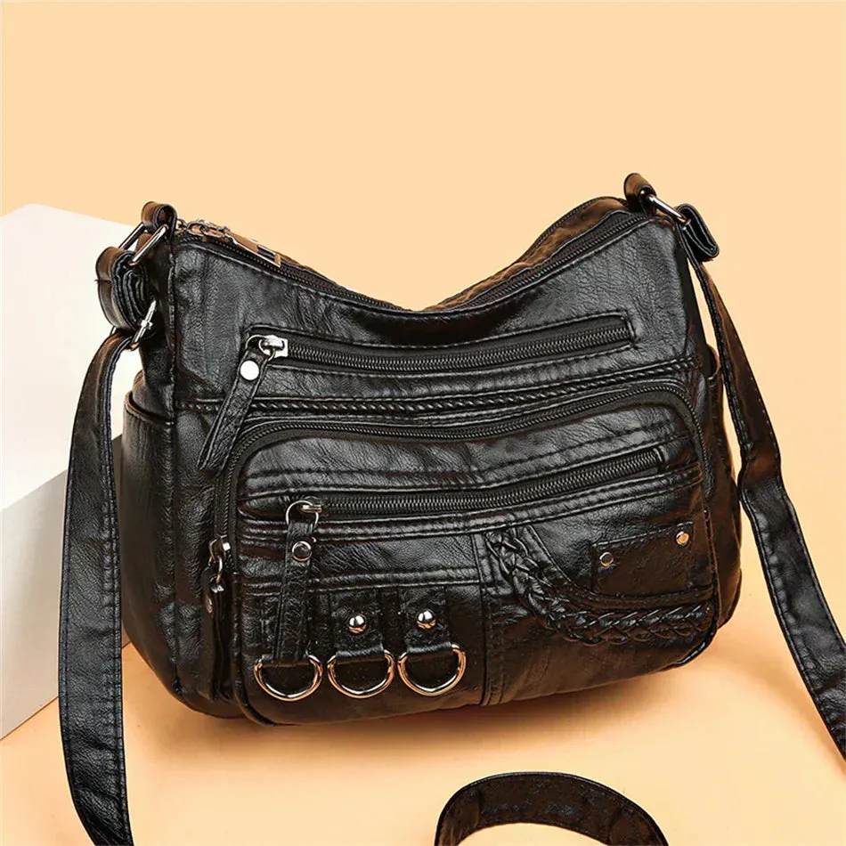 Claudia | Vintage Charm Soft Zip Bag