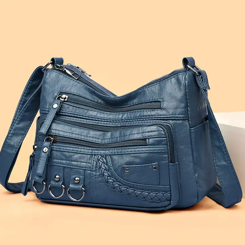 Claudia | Vintage Charm Soft Zip Bag