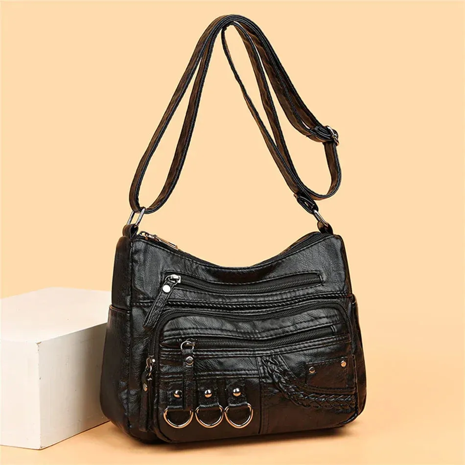 Claudia | Vintage Charm Soft Zip Bag