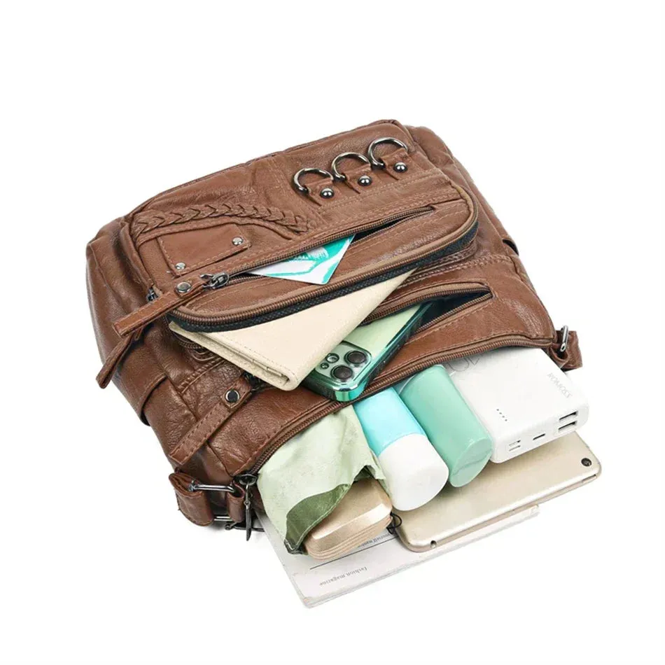 Claudia | Vintage Charm Soft Zip Bag
