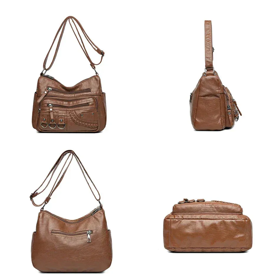 Claudia | Vintage Charm Soft Zip Bag