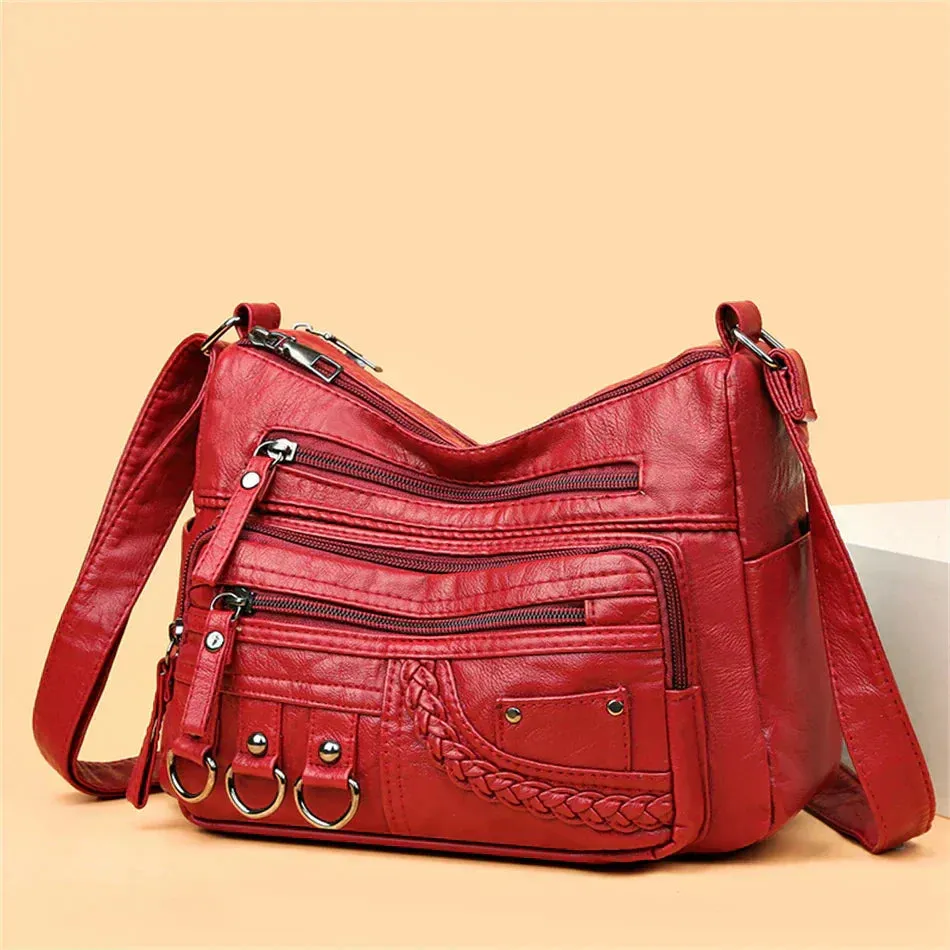 Claudia | Vintage Charm Soft Zip Bag