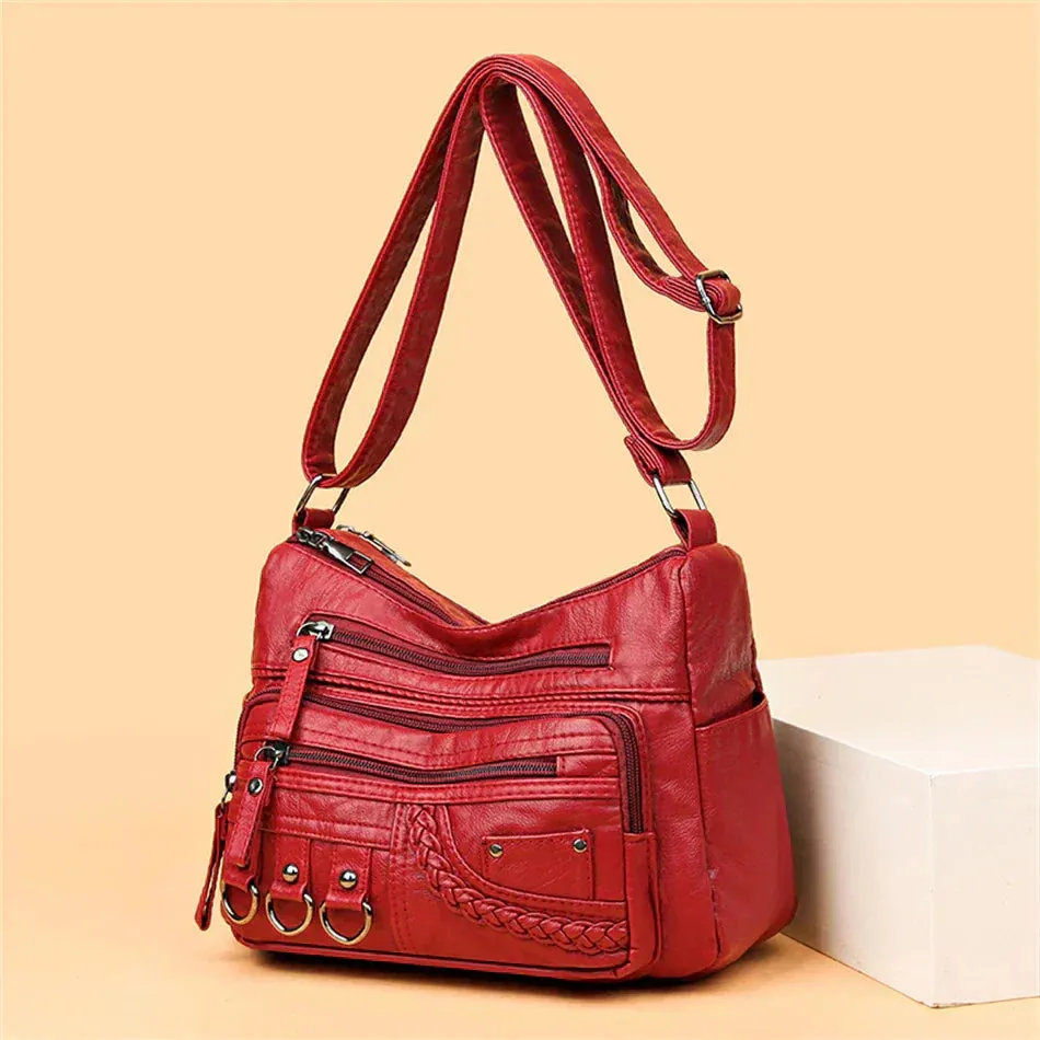 Claudia | Vintage Charm Soft Zip Bag