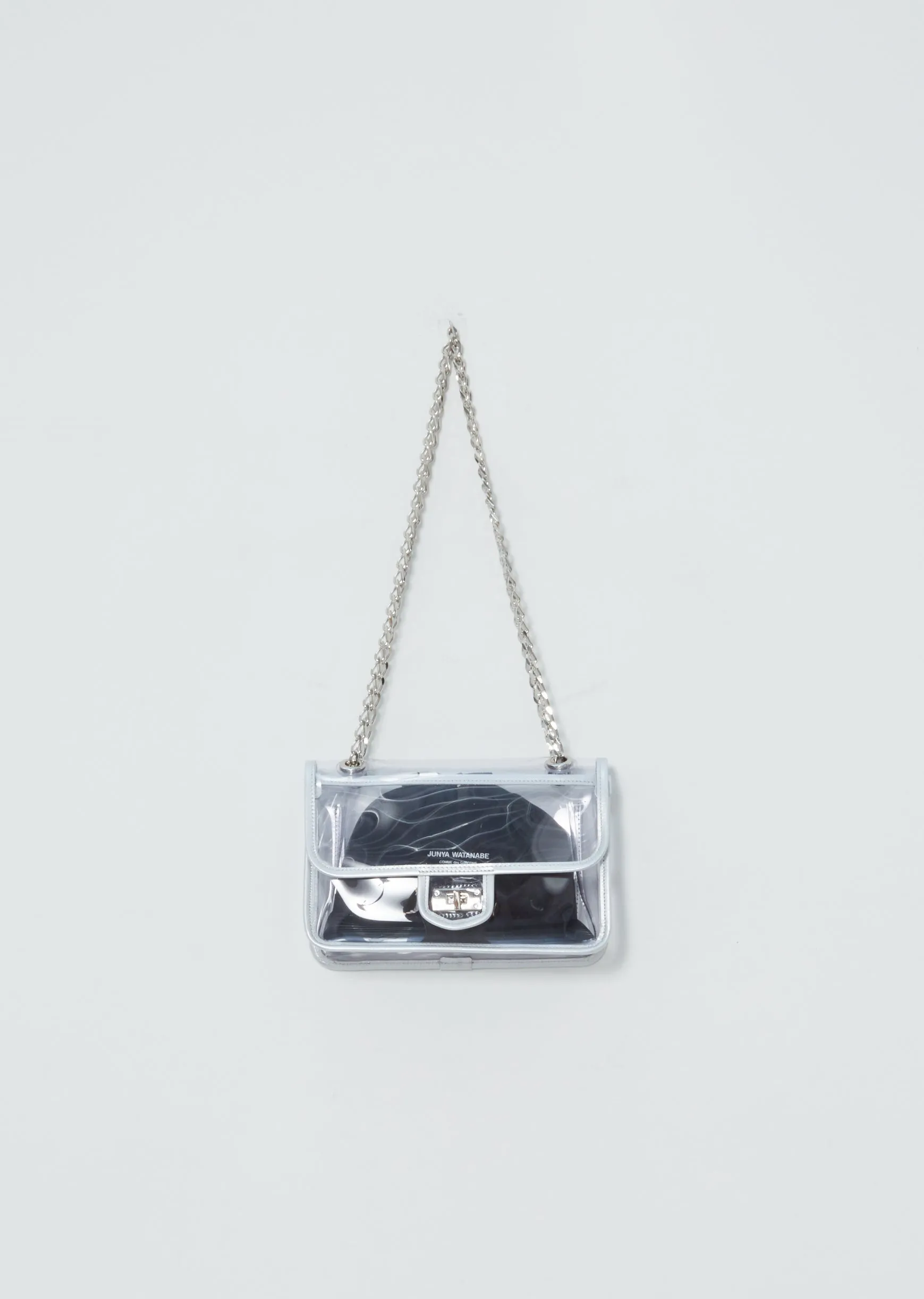 Clear PVC & Leather Trim Bag