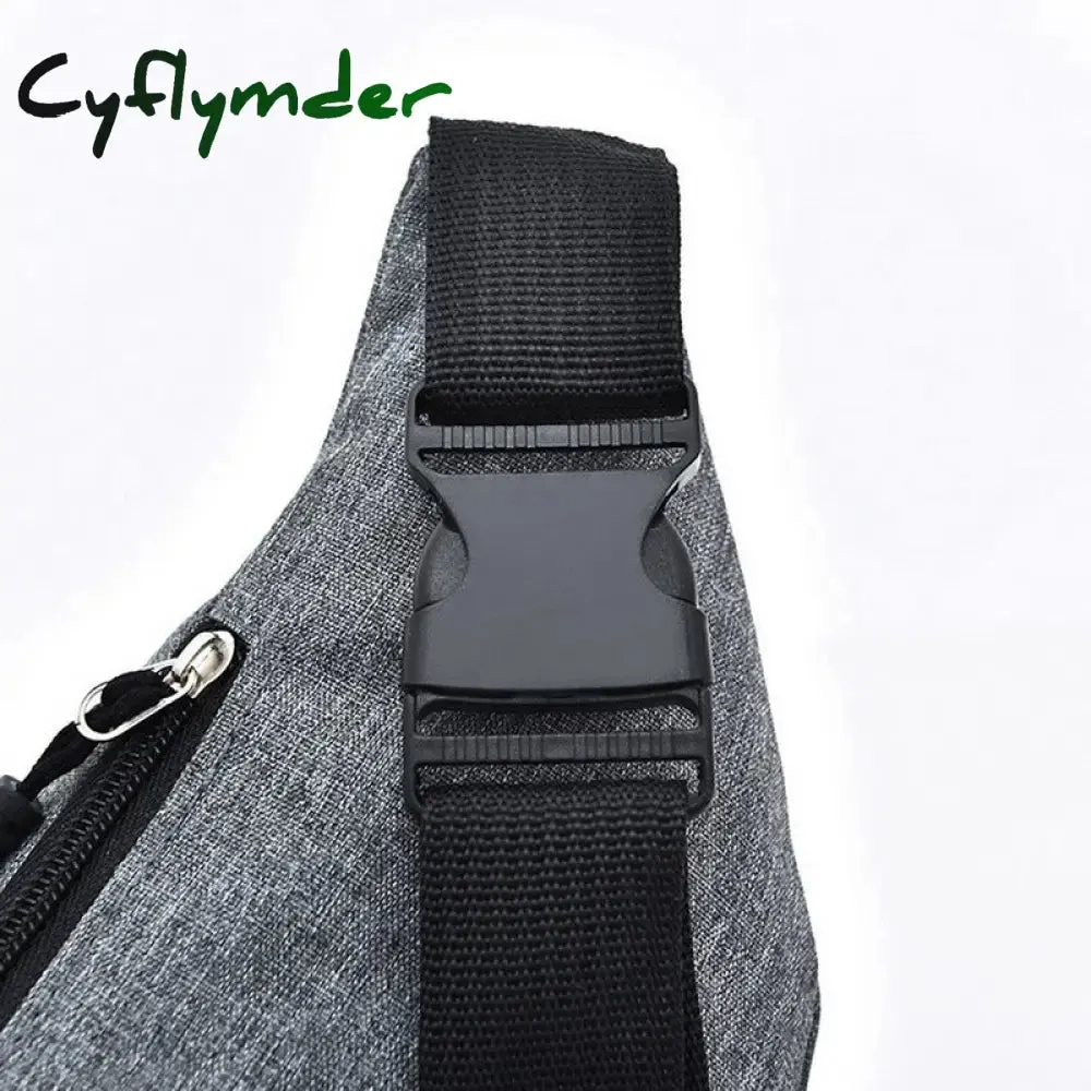 Cyflymder Fashion Men Women Waist Bag Casual Fanny Pack Purse Large Phone Belt Bag Pouch Canvas Outdoor Travel Phone Bag Banana Hip Bags
