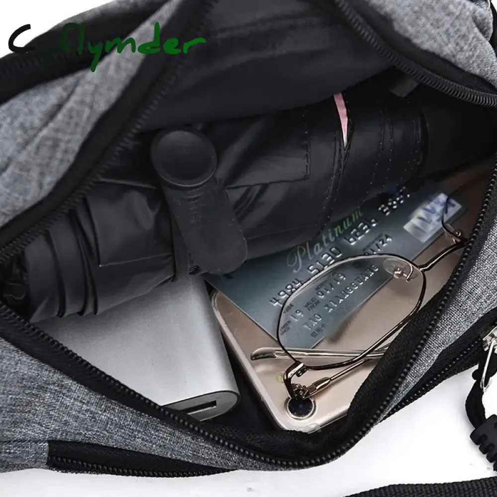 Cyflymder Fashion Men Women Waist Bag Casual Fanny Pack Purse Large Phone Belt Bag Pouch Canvas Outdoor Travel Phone Bag Banana Hip Bags