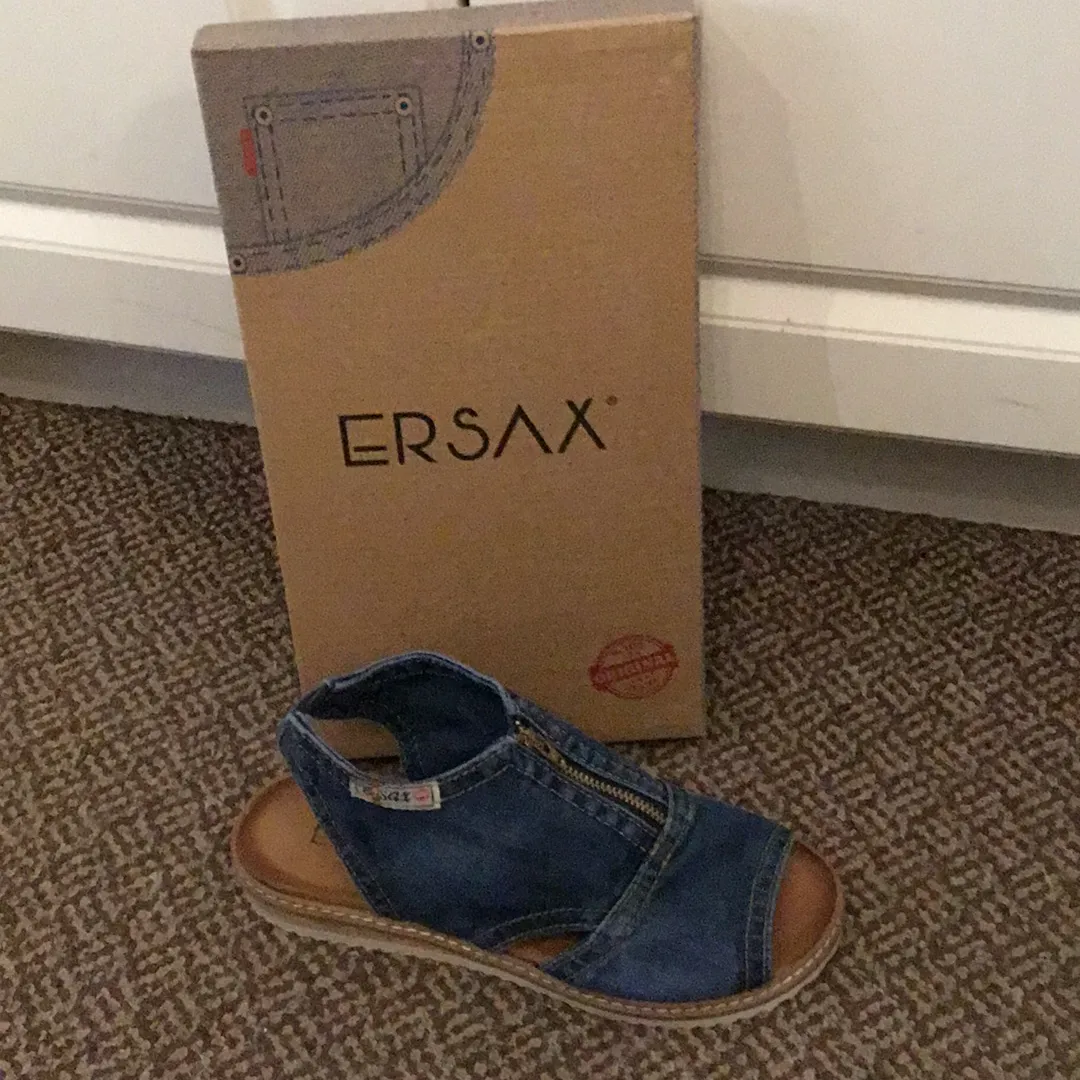 Ersax Denim Sling Back Sandal 5066-0074