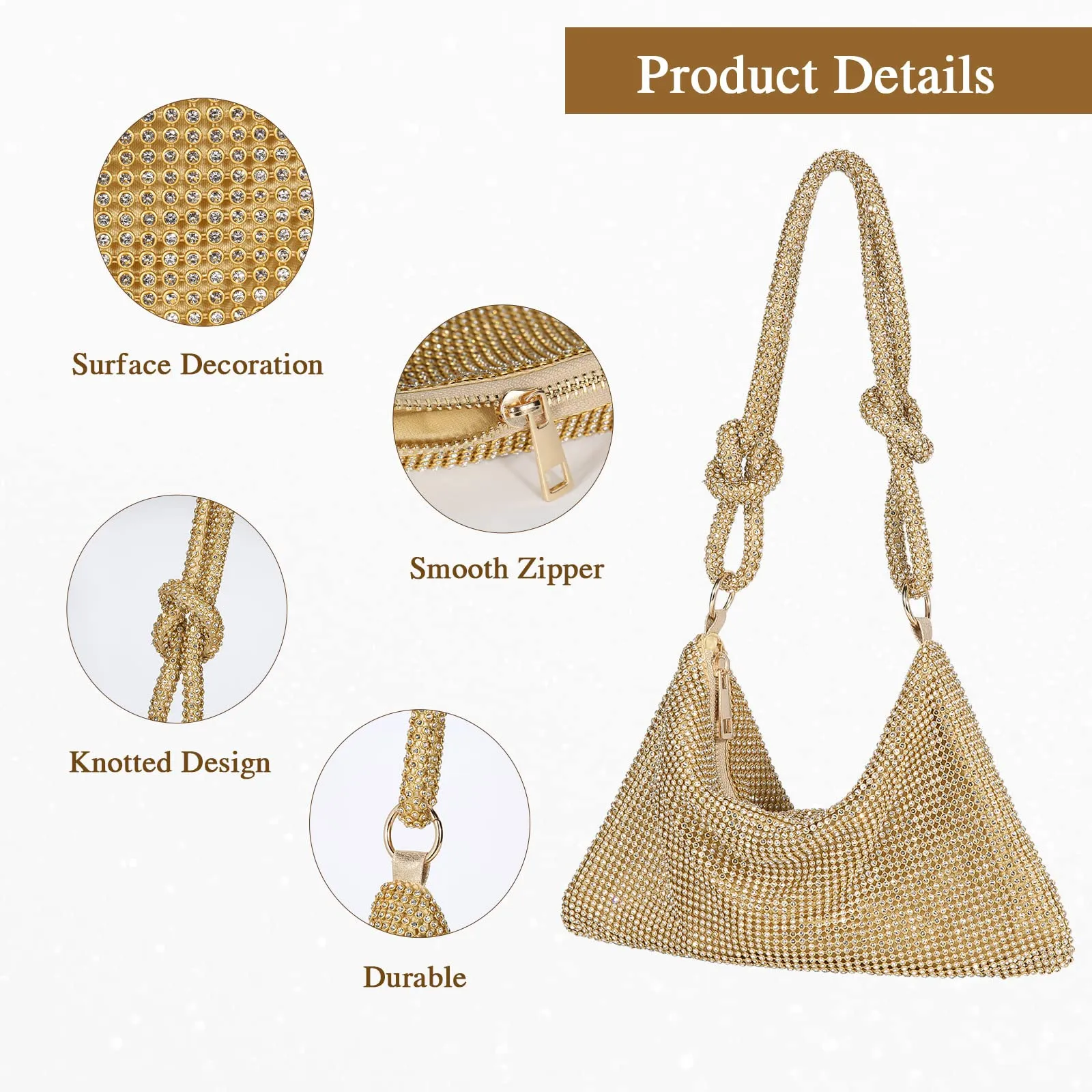 Evening bag clutch shoulder bag small sequin handbag shoulder bag chain bag for wedding party disco