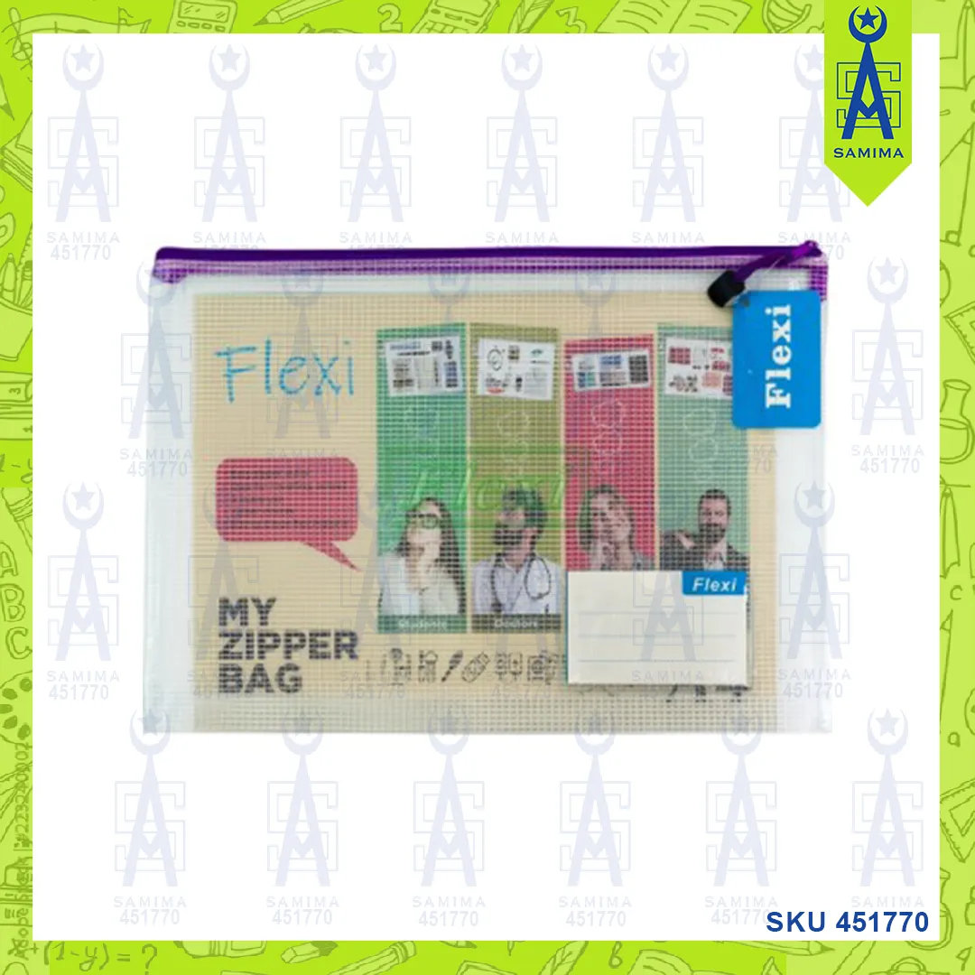 FLEXI TRANSPERANT MY ZIPPER BAG WB -841