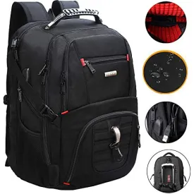 FREEBIZ Extra Large Travel Laptop Backpack,TSA Durable College School Computer Bookbag with USB