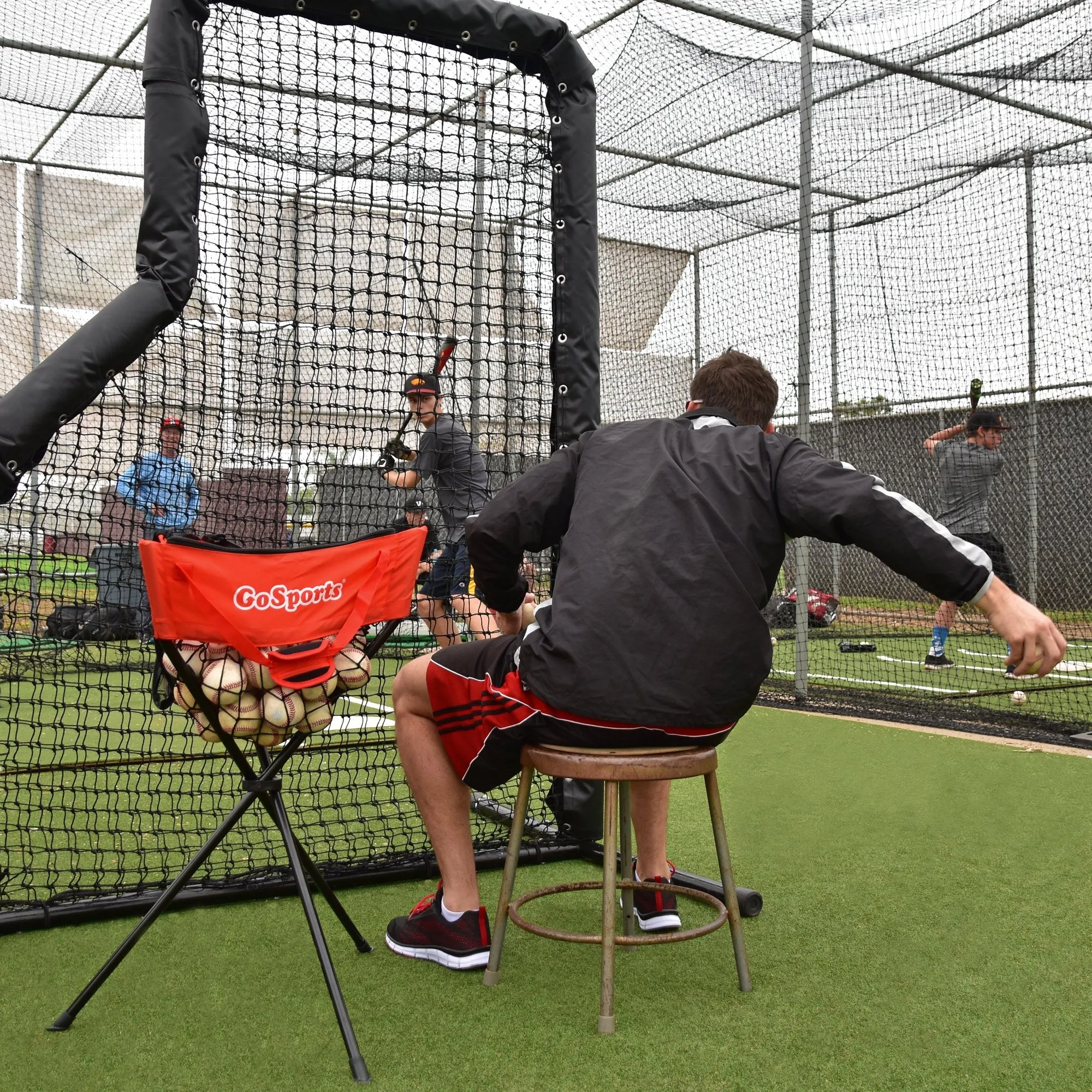 GoSports Baseball & Softball Ball Caddy with Carrying Bag