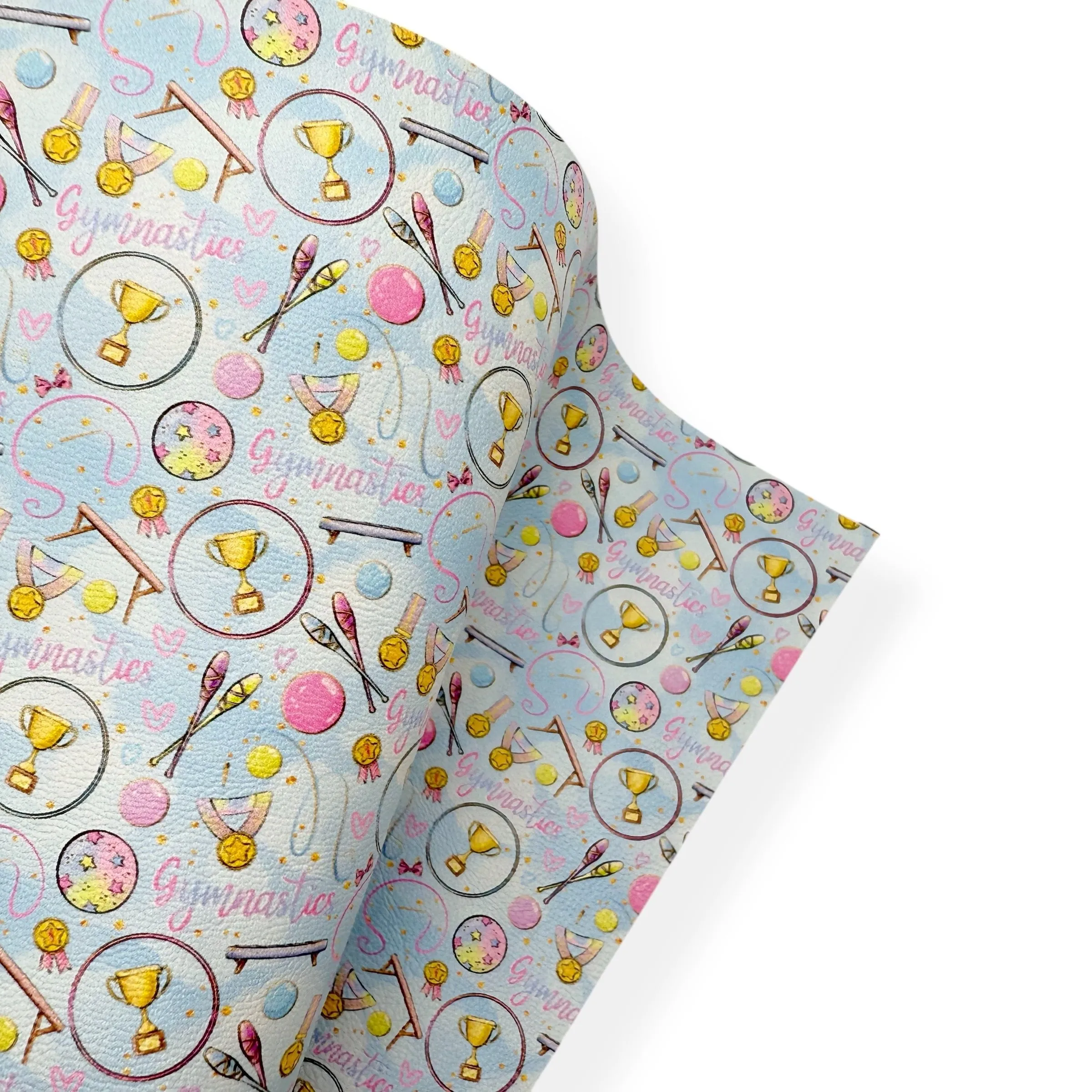 GYMNASTICS TIME PREMIUM FAUX LEATHER FABRICS