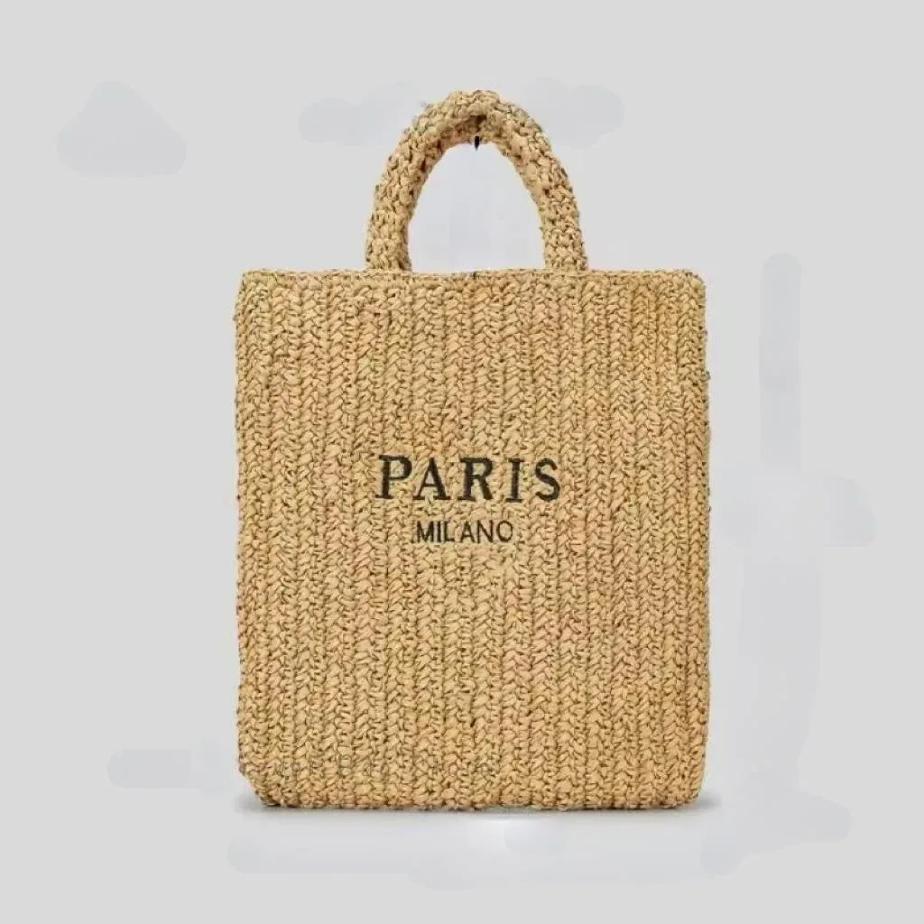 Handwoven Straw Summer Shoulder Bag for Women – Spacious Hollow Out Design, Perfect for Summer Beach Vacations & Casual Outings