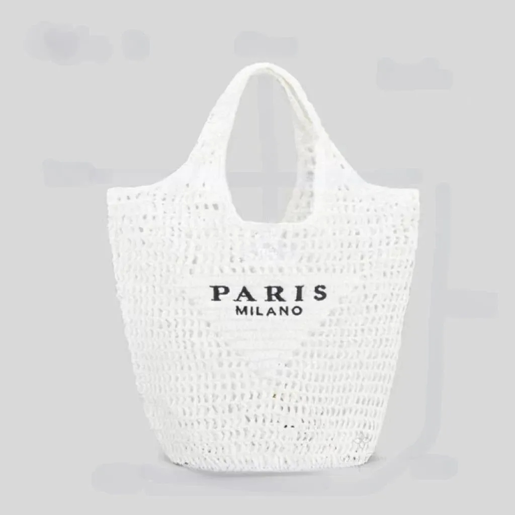 Handwoven Straw Summer Shoulder Bag for Women – Spacious Hollow Out Design, Perfect for Summer Beach Vacations & Casual Outings