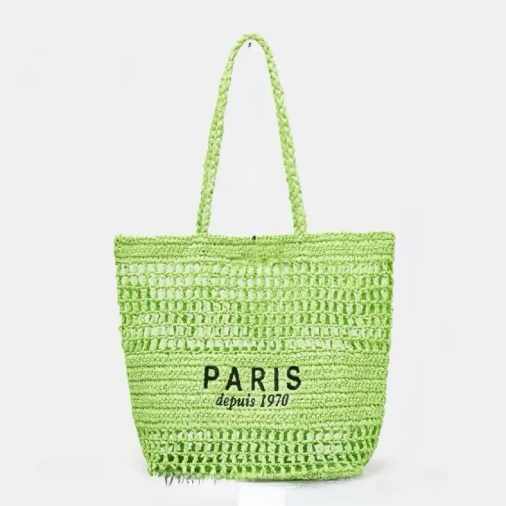 Handwoven Straw Summer Shoulder Bag for Women – Spacious Hollow Out Design, Perfect for Summer Beach Vacations & Casual Outings