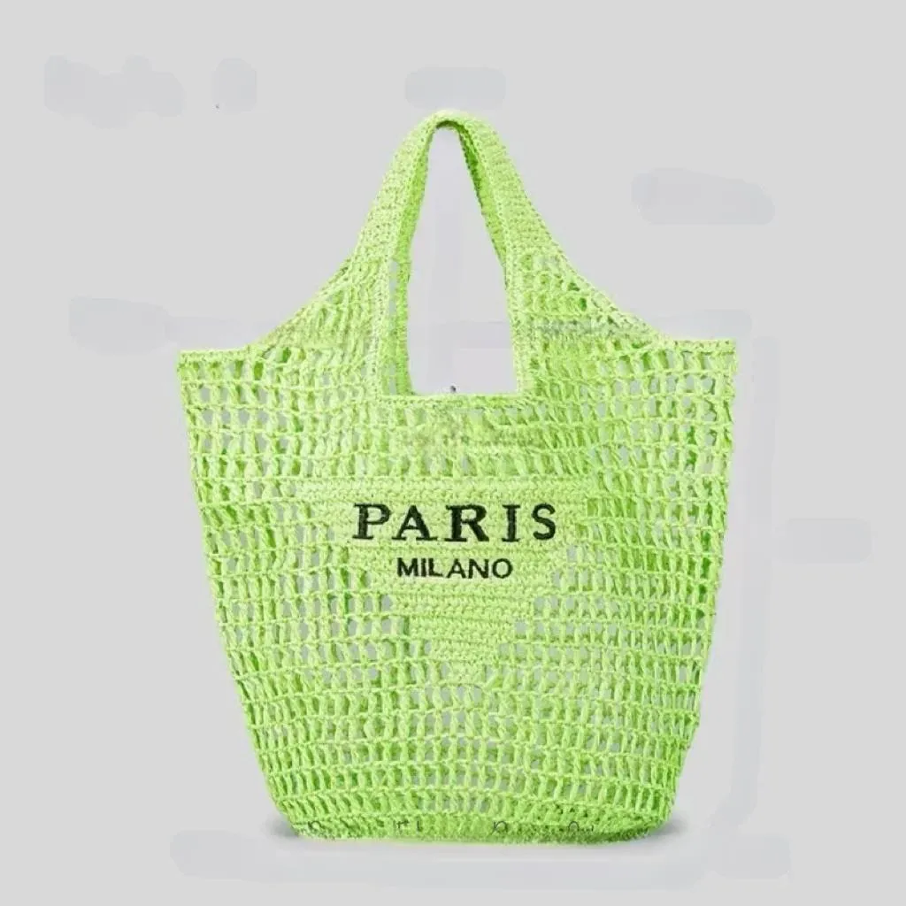 Handwoven Straw Summer Shoulder Bag for Women – Spacious Hollow Out Design, Perfect for Summer Beach Vacations & Casual Outings