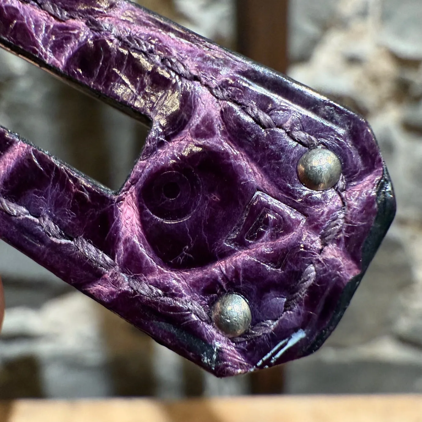 Hermès 2014 Amethyst Purple Shiny Porosus Crocodile Birkin 35 Bag