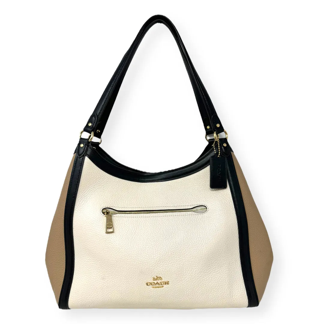 Kristy Leather Shoulder Bag in Colorblock By Coach  Size: Medium