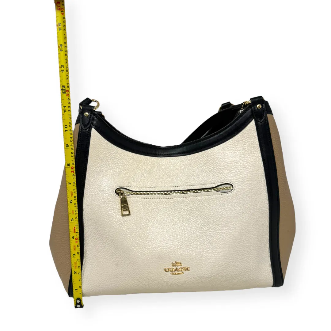 Kristy Leather Shoulder Bag in Colorblock By Coach  Size: Medium
